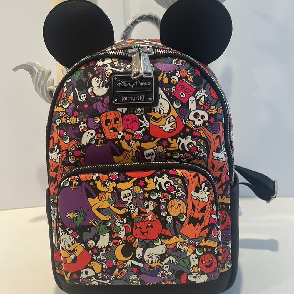 Disney Parks Loungefly Halloween backpack.